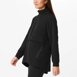 Customized Women's Warm Fleece Medical <b>Scrub</b> Jacket With Full Zip And Multiple Pockets In Various Style Available At Now - Product Image 5