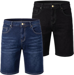 Fashionable High Waist Denim Shorts Summer Casual Super Distressed <b>Jeans</b> Shorts Straight Leg Casual Summer Style 100% Cotton - Product Image 1