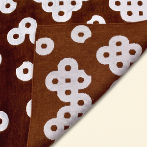 Alfombra de Lana Floral Antideslizante Ecológica Hecha a Mano con Bucles de Cacao Marrón, de Pelo Grueso y Altura Media para Sala de Estar y Dormitorio - Product Image 5