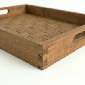 ถาดไม้ธรรมชาติคุณภาพสูงสำหรับจัดเก็บชุดช้อนส้อม อุปกรณ์ครัว และของตกแต่ง ทำด้วยมือจากไม้สักจากอินโดนีเซีย - Product Image 5