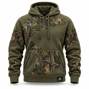 Sudadera con Capucha de Camuflaje para Hombre, Diseño Personalizado del Fabricante, Impresión Digital Realista de Árboles, Sublimación, Ropa Deportiva de Caza - Product Image 2