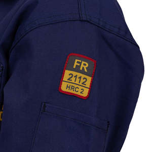 Combinaison de travail de sécurité classique bleu marine 3XL à manches longues 100% coton 7 oz-pour vêtements de sécurité au travail - Product Image 6