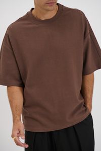 เสื้อยืดผู้ชายดีไซน์เรียบหรู ผ้าทอหนา คอลเลคชั่นฤดูร้อน รุ่นพื้นฐาน นำเข้า ไซส์ใหญ่ ขายส่ง ส่งออก - Product Image 5