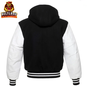 Veste universitaire personnalisée pour homme, qualité supérieure, manches en laine et cuir, personnalisez avec votre propre logo et marque - Product Image 2