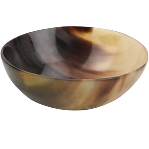 ชามเขาควายแท้ งานฝีมือสุดหรู ชามเสิร์ฟธรรมชาติ สำหรับครัว ห้องอาหาร ภาชนะตกแต่งโต๊ะอาหาร - Product Image 1