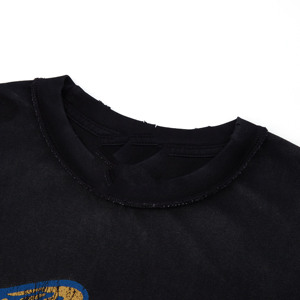 เสื้อยืดโอเวอร์ไซส์พรีเมียม 100% ผ้าฝ้ายซันเฟดสำหรับผู้ชาย – เสื้อยืดสตรีทแวร์วินเทจแบบฟอกสี คุณภาพสูง รับผลิตแบบ OEM - Product Image 5