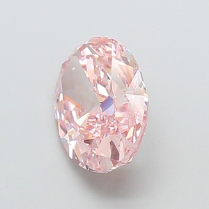 Diamant CVD de laboratoire rose vif fantaisie de forme ovale modifiée, 3,56 carats, clarté VS2, polissage excellent, diamant non monté de luxe - Product Image 2