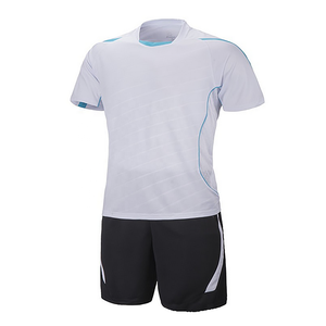 Maillots de football personnalisés de haute qualité pour hommes, manches courtes, séchage rapide, respirants, ensembles d'uniformes de football - Product Image 3