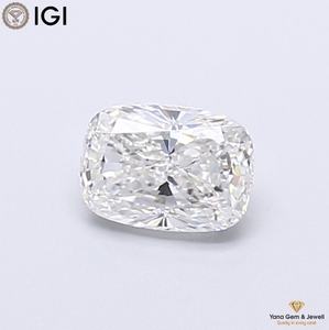 เพชรทรงคุชชั่น 1.00 กะรัต คุณภาพพรีเมียม ผลิตด้วยวิธี CVD พร้อมใบรับรอง IGI สี F ความสะอาด VS1 เหมาะสำหรับจี้แบบโซลิแทร์ - Product Image 1