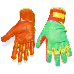 Guantes de Béisbol de Cuero Vacuno Original de la Mejor Calidad, Grosor de 0.7-0.8mm, Cierre de Velcro Ambidiestro, Uso Profesional - Product Image 3