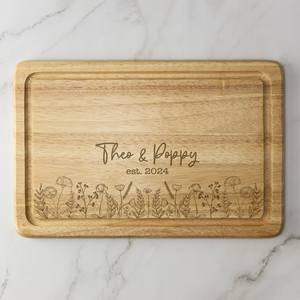 Planche à découper en bois de noyer avec poignée, planche à découper de haute qualité, planche à servir le fromage, faite à la main, durable, passe au lave-vaisselle - Product Image 2