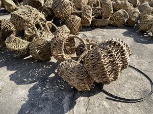 Cesta de almacenamiento de jacinto de agua tejida a mano, fabricante de Nhat Minh, accesorios de cocina y lavandería hechos a mano al por mayor - Product Image 4