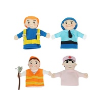 Marioneta de Mano Suave para Niños - 14 Marionetas de Profesiones para Niños Pequeños - 10 Pulgadas - 700g por Pieza - 14 Profesiones