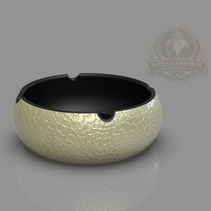 Cendrier de table rond en aluminium sans fumée, style américain, pour la maison, l'hôtel, la voiture et les restaurants, marque INDIAN EXPORTE, modèle IND-2201 - Product Image 1