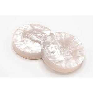 ชุดหมากแบ็คแกมมอนหรูหรา ขนาด 30 มม. สีขาว ทำจากเปลือกหอยมุกแท้ พร้อมชิ้นส่วนเปลี่ยนทดแทน จำนวน 30 ชิ้น - Product Image 1