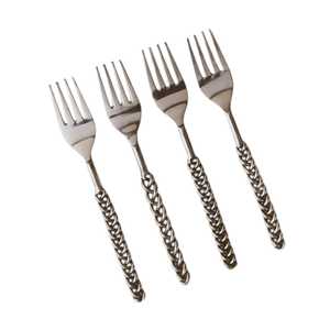 Juego de tenedores de metal plateado de alta calidad para bodas, restaurantes y hoteles, procedente de la India. - Product Image 6