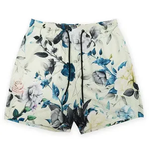 Service OEM, prix bas, meilleure qualité, prix de gros d'usine, shorts de plage décontractés pour hommes, 100% polyester, sublimation, imperméables, séchage rapide - Product Image 3
