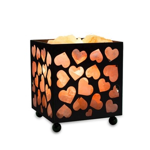 Lámpara de Sal del Himalaya de Forma Rectangular Natural, Diseño Personalizado Hecho a Mano, la Más Alta Calidad, Impex Pakistán - Product Image 2