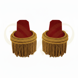 Nouvel Arrivage Épaulettes en fil métallique pour équipement de défense personnel et accessoires d'uniforme avec franges dorées - Product Image 4