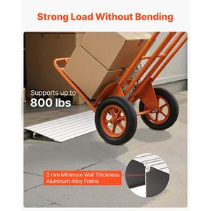 Rampe de seuil de porte en alliage d'aluminium de 1 pouce de hauteur, capacité de charge de 800 lb, pour fauteuils roulants, fauteuils électriques, déambulateurs, rampe pour personnes handicapées - Product Image 3