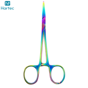 Pince de pêche en acier inoxydable multicolore arc-en-ciel, à mâchoires droites, avec système de verrouillage, pour l'élimination des hameçons et l'équipement de pêche - Product Image 2