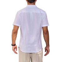 Chemise décontractée pour homme, coupe moderne, couleur unie, douce, ajustée, confortable, 100% coton, séchage rapide, exportée du Bangladesh