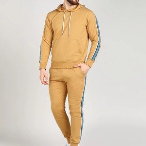 Survêtements à capuche de couleur unie, design hip-hop tendance, en molleton de coton biologique respirant, personnalisables - Product Image 3