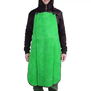 High Quality Cowhide Split Leather Welding Cleaning Tools Accessories Custom Logo <b>Apron</b> for Firefighting Household Welder Use - Product Image 3