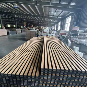 Modern Flexible PET MDF Solid Wood 3D Wall Pine/<b>Rubber</b> Wood Waterproof Acoustic Panels Highly Effective Sound Absorption Living - Product Image 3