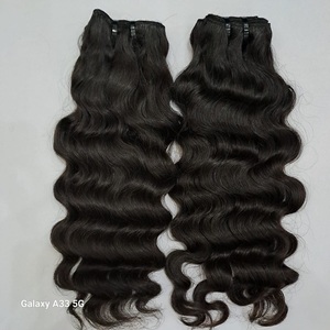 Wholesale Raw Hair Bundles Vendors Virgin Cuticle Aligned Hair Bundles Weave Double Drawn Human Hair <b>Extensions</b> - Product Image 1