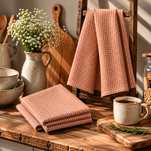 Wholesale Factory Direct Sale 100% Cotton Woven Quick-Dry Eco-Friendly Yarn Dyed <b>Kitchen</b> Tea <b>Towels</b> Customized Exporter in India - Product Image 1