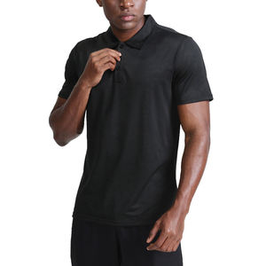 Men's <b>Black</b> Short Sleeve for <b>Shirt</b> Knitted Quick Dry Anti-Wrinkle Solid Smart Casual Button Front Regular Fit - Product Image 3