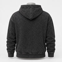 Hoodie Acid Wash Pria Terbaru Harga Grosir Untuk Dewasa Layanan OEM Gaya Streetwear Terbaru Hoodie Acid Wash Pria