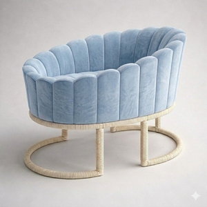 Cuna de madera de caoba tallada, muebles para habitación infantil hechos a mano en Indonesia - Product Image 1