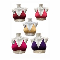 Soutien-gorge Hipster en Coton pour Femme, Confort Quotidien Respirant, Couverture Complète, Coussinets Amovibles, Taille Moyenne – Grande Vente