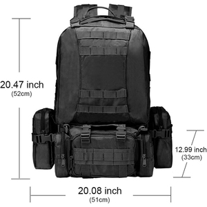 Tactical Bags OEM& ODM Outdoor <b>Canvas</b> Travelling Hiking Bags Custom Made Waterproof Tactical <b>Backpack</b> With OEM Design - Product Image 4