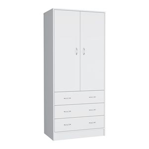 Melfa 71 H Armoire Armario de 2 puertas y 3 cajones con 1 barra colgante - Product Image 3