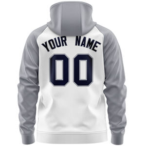 Sudadera con Capucha Raglán Personalizada para Hombre, 100% Algodón, Forro Polar, Invierno, Color Sólido, Antiarrugas, Estilo Jersey de Béisbol - Product Image 2