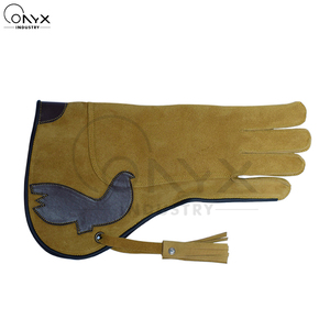 Gants de fauconnerie en daim souple à manches longues, protège-mains respirants et résistants aux morsures pour l'entraînement des aigles et la manipulation des animaux - Product Image 4