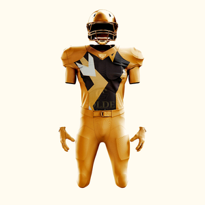 Maillot de football américain personnalisé réfléchissant de haute qualité, respirant, à manches courtes, imprimé numériquement, en polyester, uniforme - Product Image 6