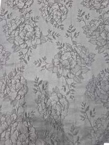 ABAYA Women's Ultra Soft Sheen Satin Fabric 100% Polyester BLACK JACQUARD BROCADE Special <b>Yarn</b> Breathable Girls' Garment (PK - Product Image 3