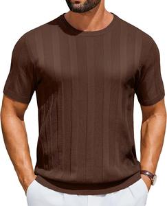 Camiseta Personalizada para Hombre, Algodón y Elastano, 180g, Moda, Fitness, Ropa Deportiva Informal, Logotipo Privado, Diseño Liso, Cómoda y Duradera - Product Image 1