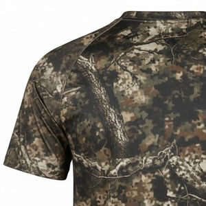 Camisa de caza ligera de manga corta con cuello redondo para invierno, fabricación profesional, camisa de caza con estampado digital personalizado - Product Image 4