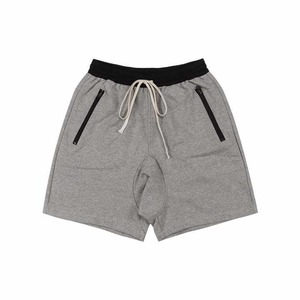 Shorts de baseball noirs pour hommes avec taille élastique, cordon de serrage et poches zippées, vêtements de sport légers pour l'entraînement - Product Image 1
