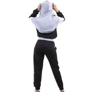 Ensemble de vêtements pour femmes Logo personnalisé 100% coton polaire à capuche et survêtement survêtement deux pièces ensemble de survêtement pour femmes 2026 - Product Image 5
