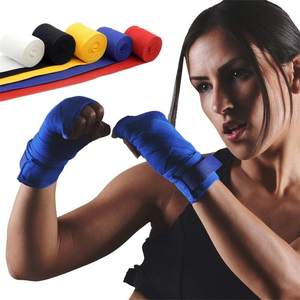 Hand <b>Wraps</b> Wrist <b>Wraps</b> Bandage Boxing Muay Thai MMA Polyester Spring <b>Pink</b> Customized Gym Accessories - Product Image 5