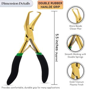 <b>Top</b> Deal Pliers Hair Extension Tools Plier Hot Sale Stainless Steel Waterproof <b>Peach</b> Hair Extension Tools Kit Pliers - Product Image 3