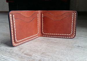 Diseño de alta calidad genuino al por mayor logotipo personalizado de cuero inteligente cartera Mini Cartera de moda para los hombres - Product Image 6