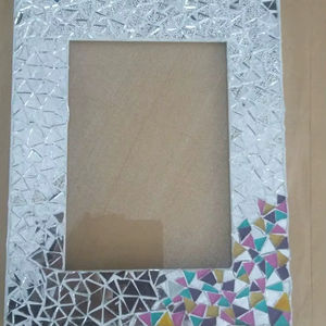 Silver Mosaic Resin Photo <b>Frame</b> Home Decor Wall <b>Mounted</b> Picture Holder Desktop Display Accessory Inlay Art Craft <b>Frame</b> items - Product Image 1