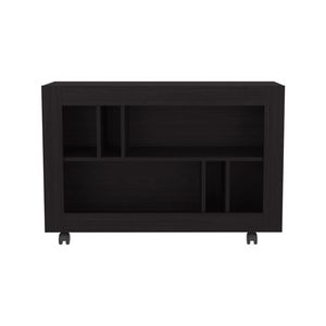 Consolle Open Storage in Melaminico Wengue: Tavolo Consolle Unico ed Elegante - Product Image 3